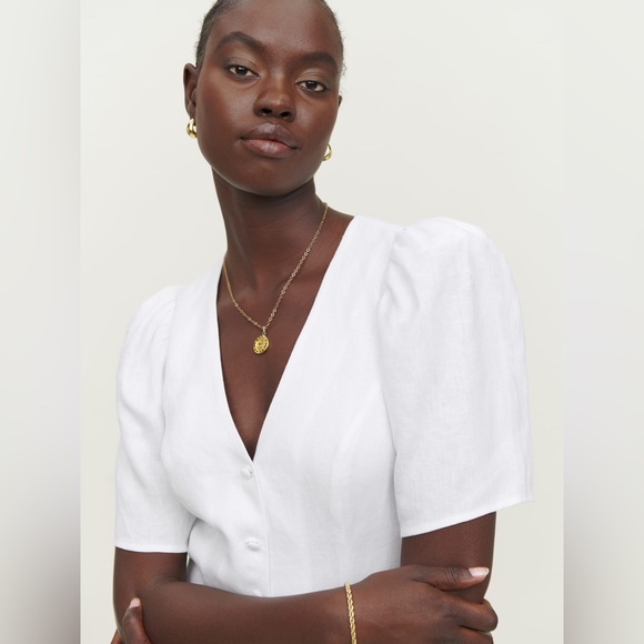 NWT Joelle Linen Dress - Picture 6 of 8